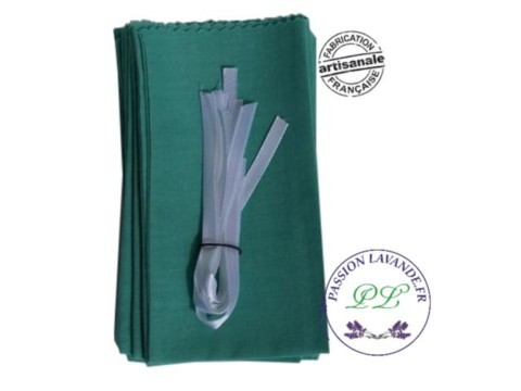 10 sachets en tissu prêts à remplir Sachet-pret-a-remplir-vert-Provence